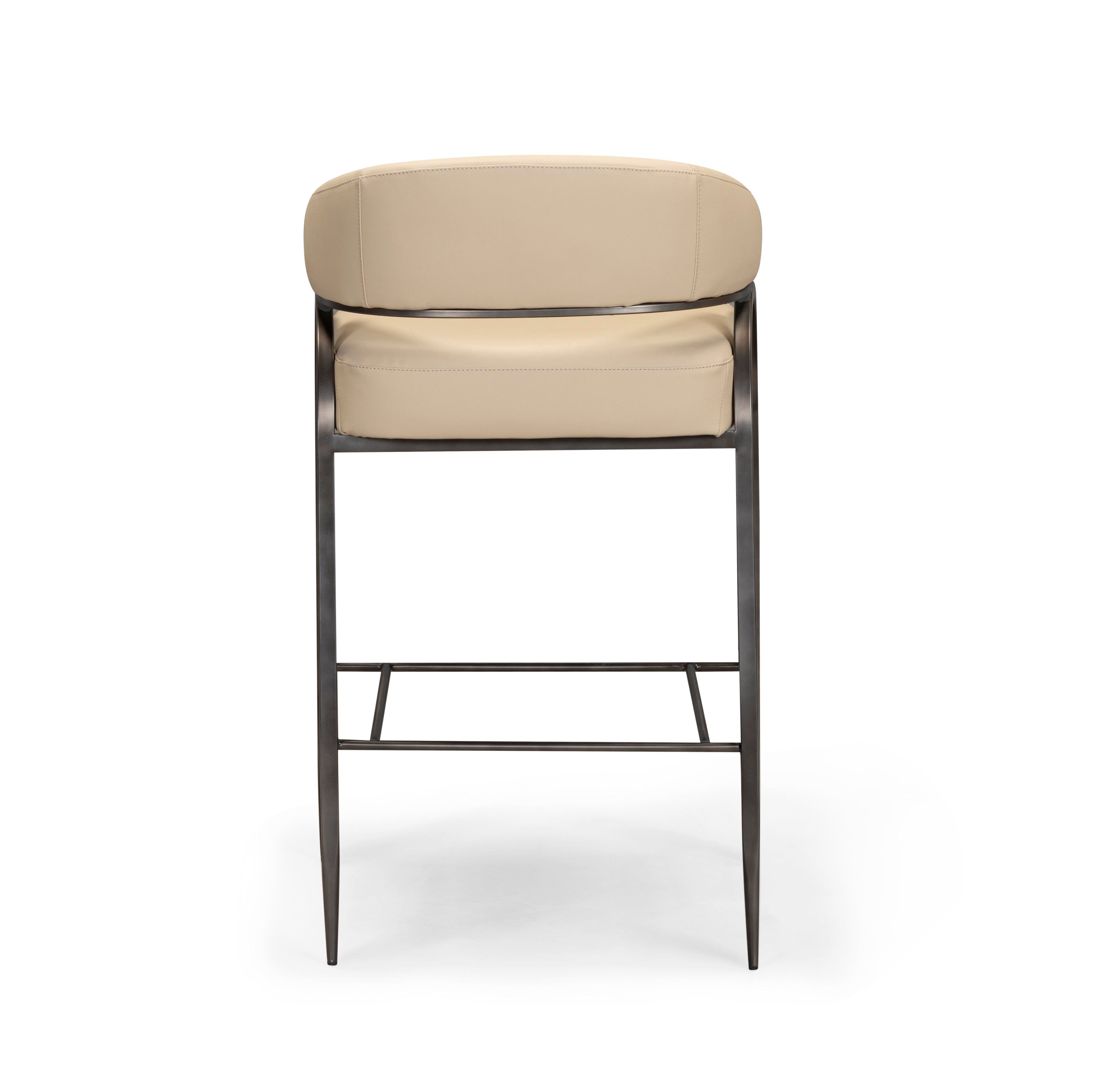 TOV トーヴPETAL M brown Tatum Performance Vegan Leather Counter Stool | TOV Furniture
