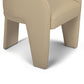 Leo Performance Vegan Leather Dining Chair - Taupe - Image 3