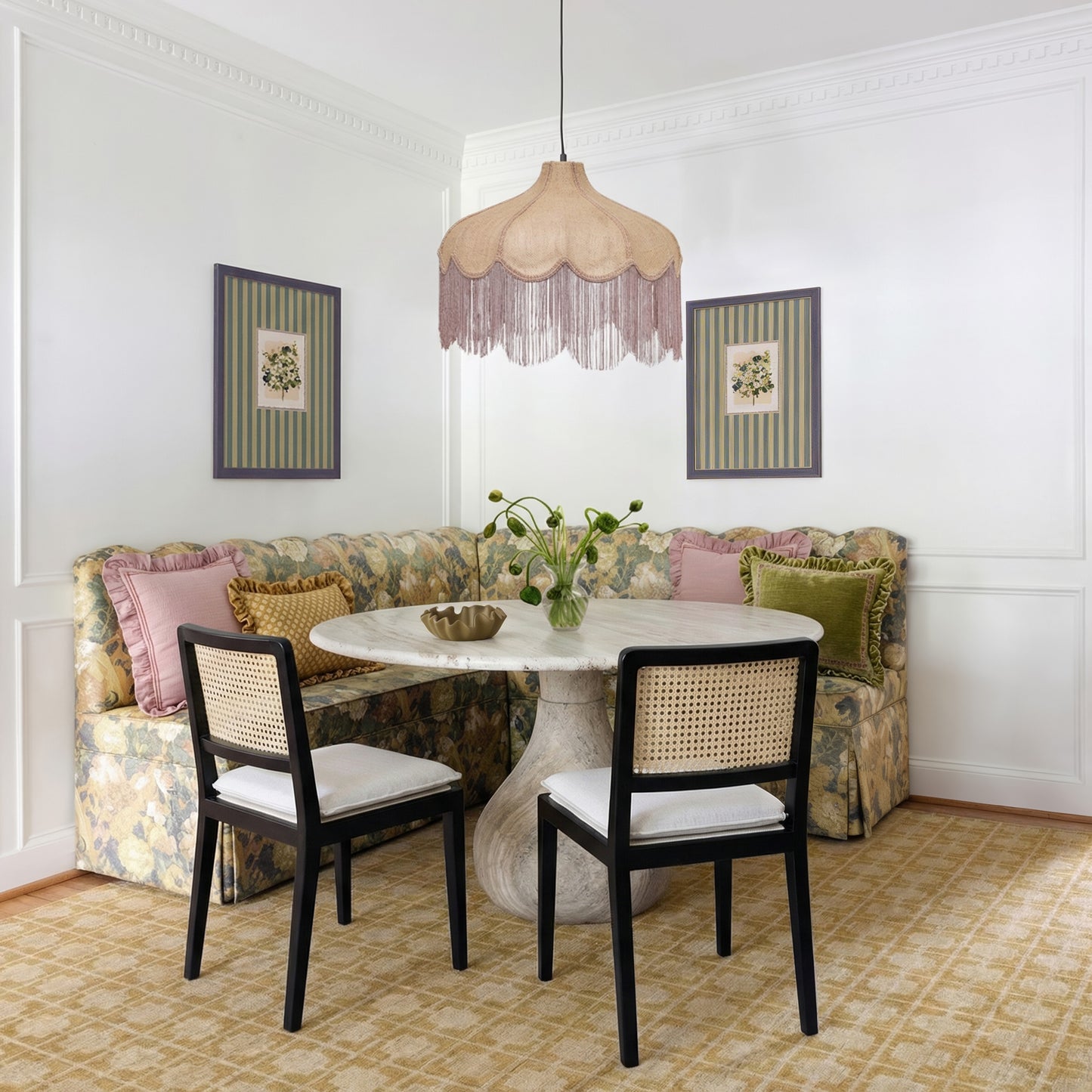 Tassina Cream Upcycled Performance Linen Dining Chair - Image 2