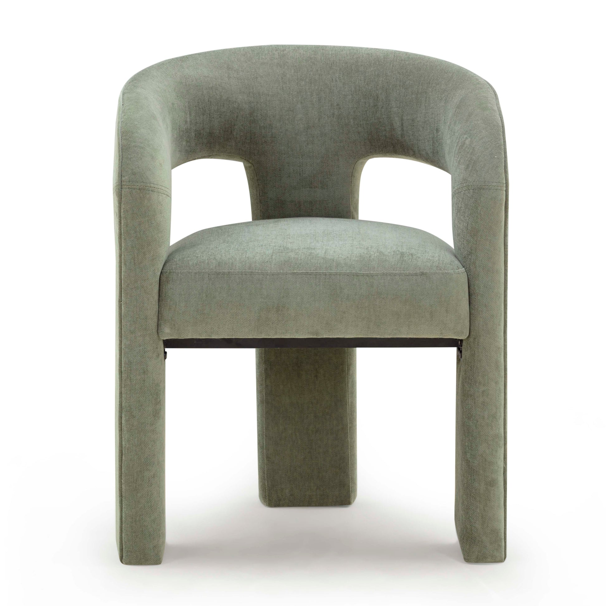 Malone Performance Chenille Dining Chair - Green - Image 1