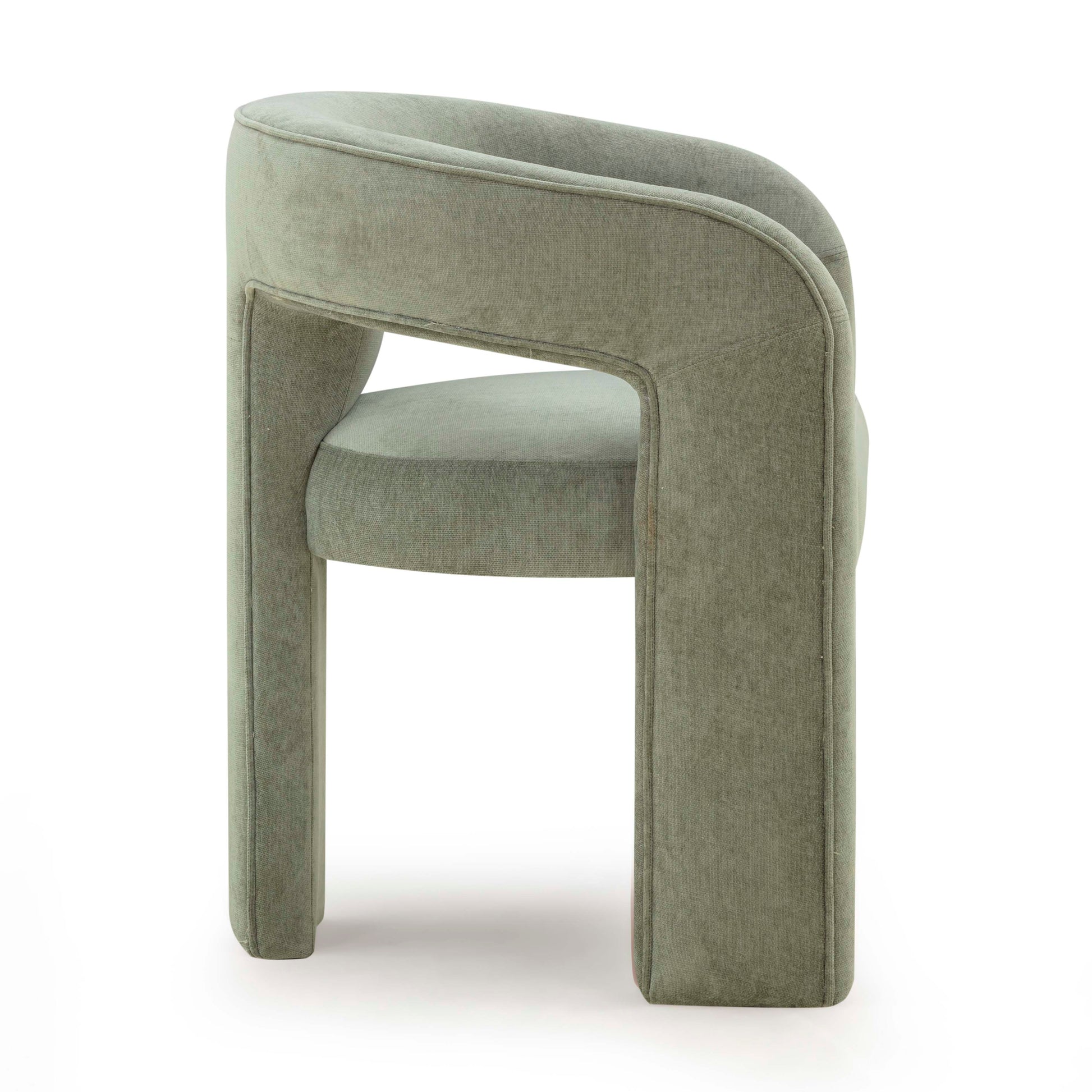 Malone Performance Chenille Dining Chair - Green - Image 4