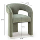 Malone Performance Chenille Dining Chair - Green - Image 7