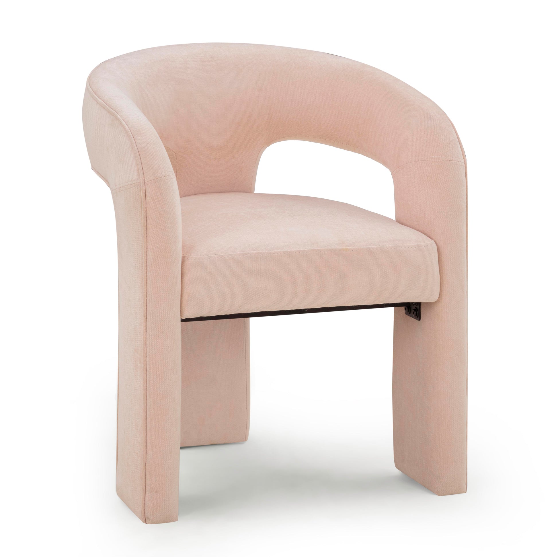 Malone Performance Chenille Dining Chair - Blush - Image 3