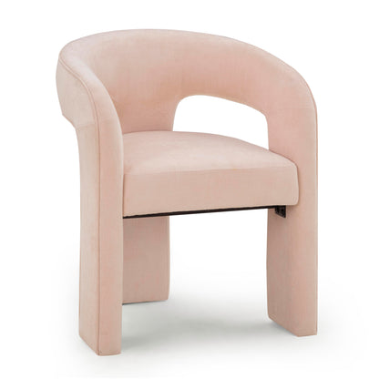 Malone Performance Chenille Dining Chair - Blush - Image 1