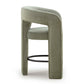 Malone Performance Chenille Stool - Green / Counter Height - Image 4