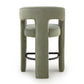 Malone Performance Chenille Stool - Green / Counter Height - Image 5