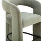 Malone Performance Chenille Stool - Green / Counter Height - Image 6