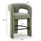 Malone Performance Chenille Stool - Green / Counter Height - Image 7