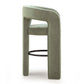 Malone Performance Chenille Stool - Green / Bar Height - Image 4