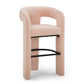 Malone Performance Chenille Stool - Blush / Bar Height - Image 3