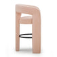 Malone Performance Chenille Stool - Blush / Bar Height - Image 4