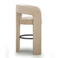 Malone Performance Chenille Stool - Taupe / Bar Height - Image 4