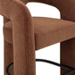 Malone Performance Chenille Stool - Rust / Bar Height - Image 6