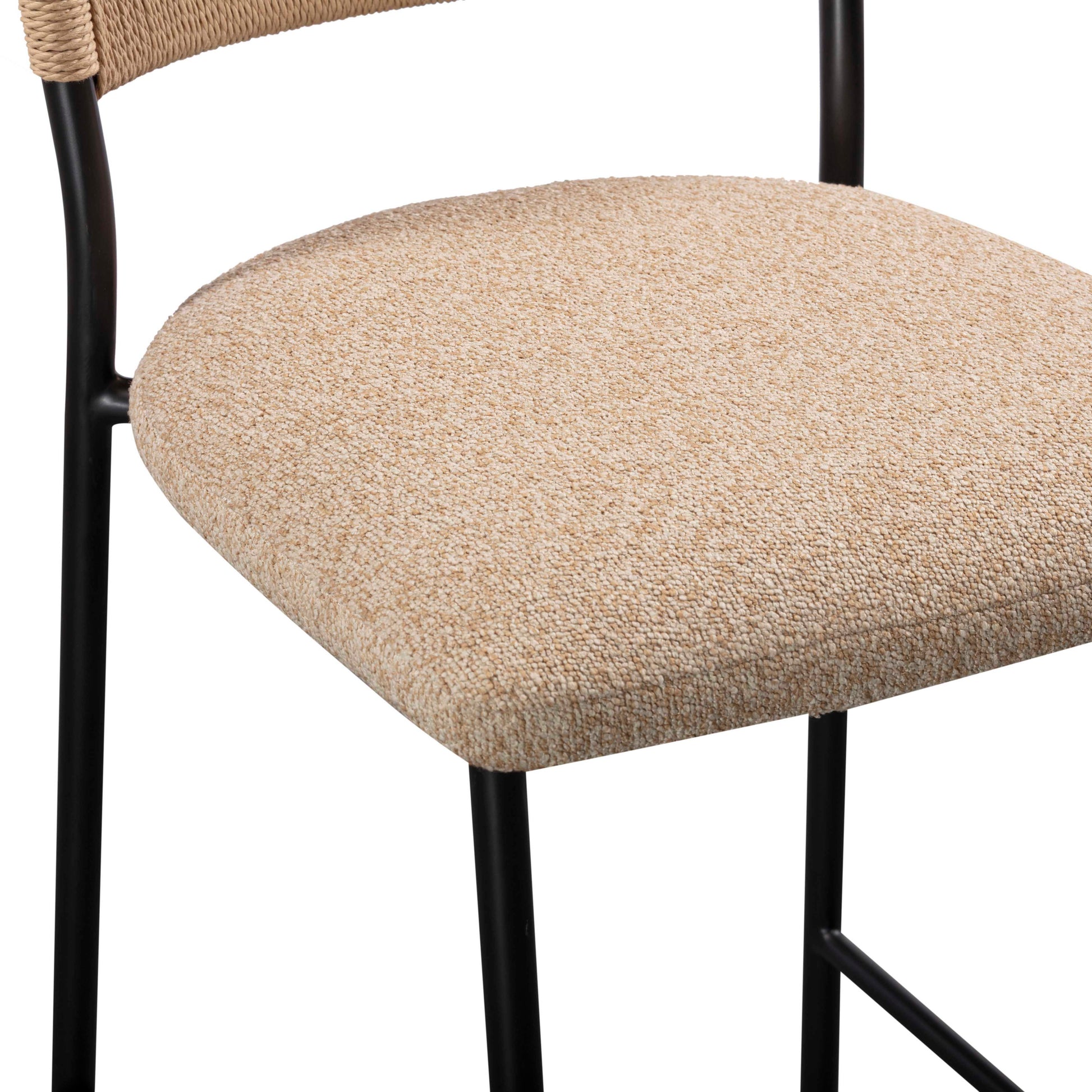 Celine Performance Boucle Stool - Tan / Bar Height - Image 6
