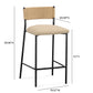Celine Performance Boucle Stool - Tan / Bar Height - Image 7