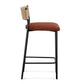 Celine Performance Boucle Stool - Maroon / Counter Height - Image 4