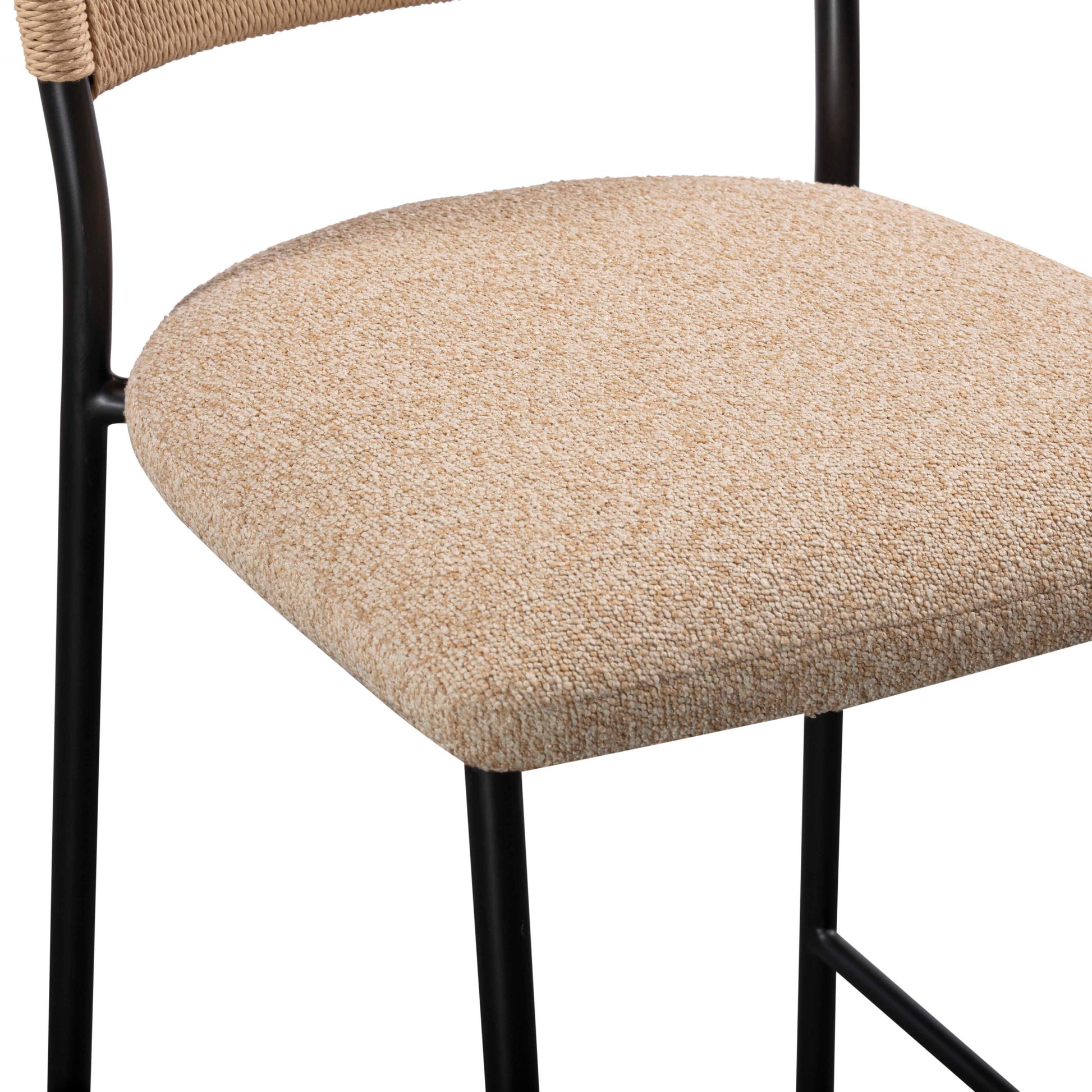 Celine Performance Boucle Stool - Tan / Counter Height - Image 6