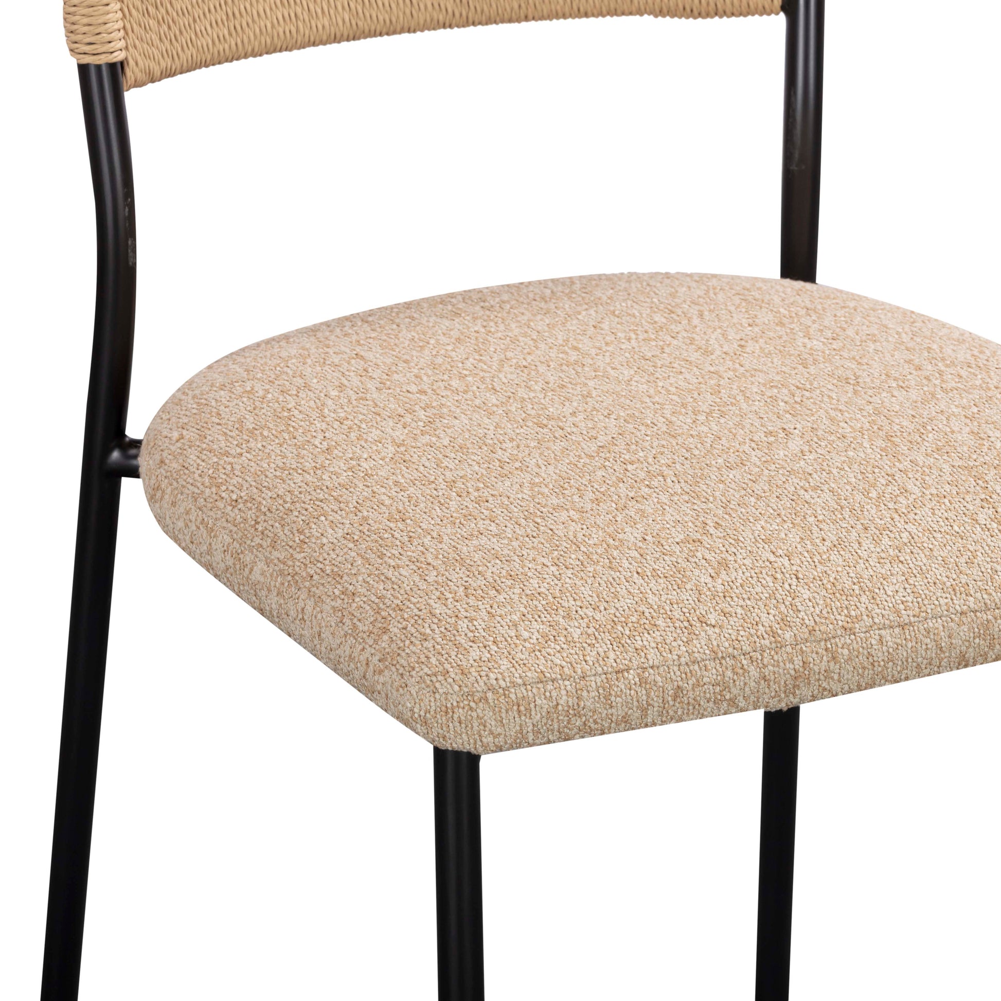 Celine Performance Boucle Dining Chair - Set of 2 - Tan - Image 7