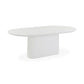 Nara 84" Pure White Indoor/Outdoor Concrete Dining Table - Image 1