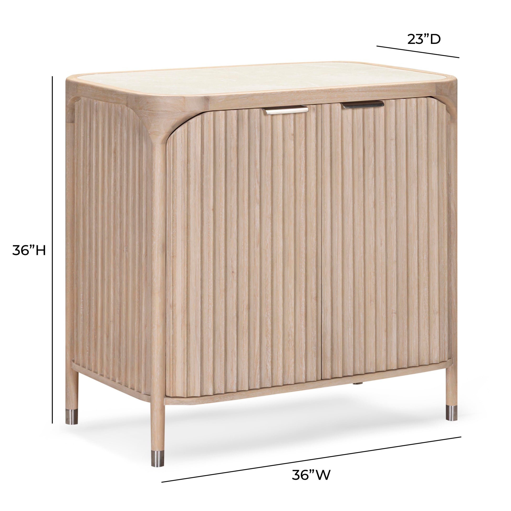 Yaha Bar Cabinet - Natural - Image 8