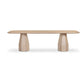 Brocha 106" Ash Wood Rectangular Dining Table - Driftwood - Image 3
