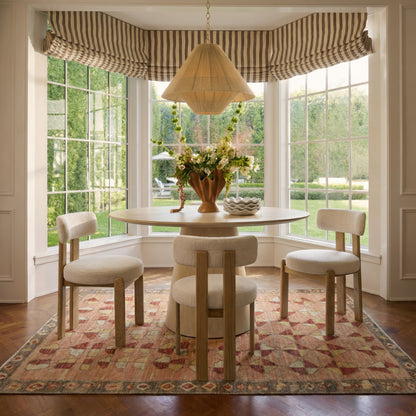 Sahara Round Oak Dining Table (41"-60") - Natural / 41" - Image 1