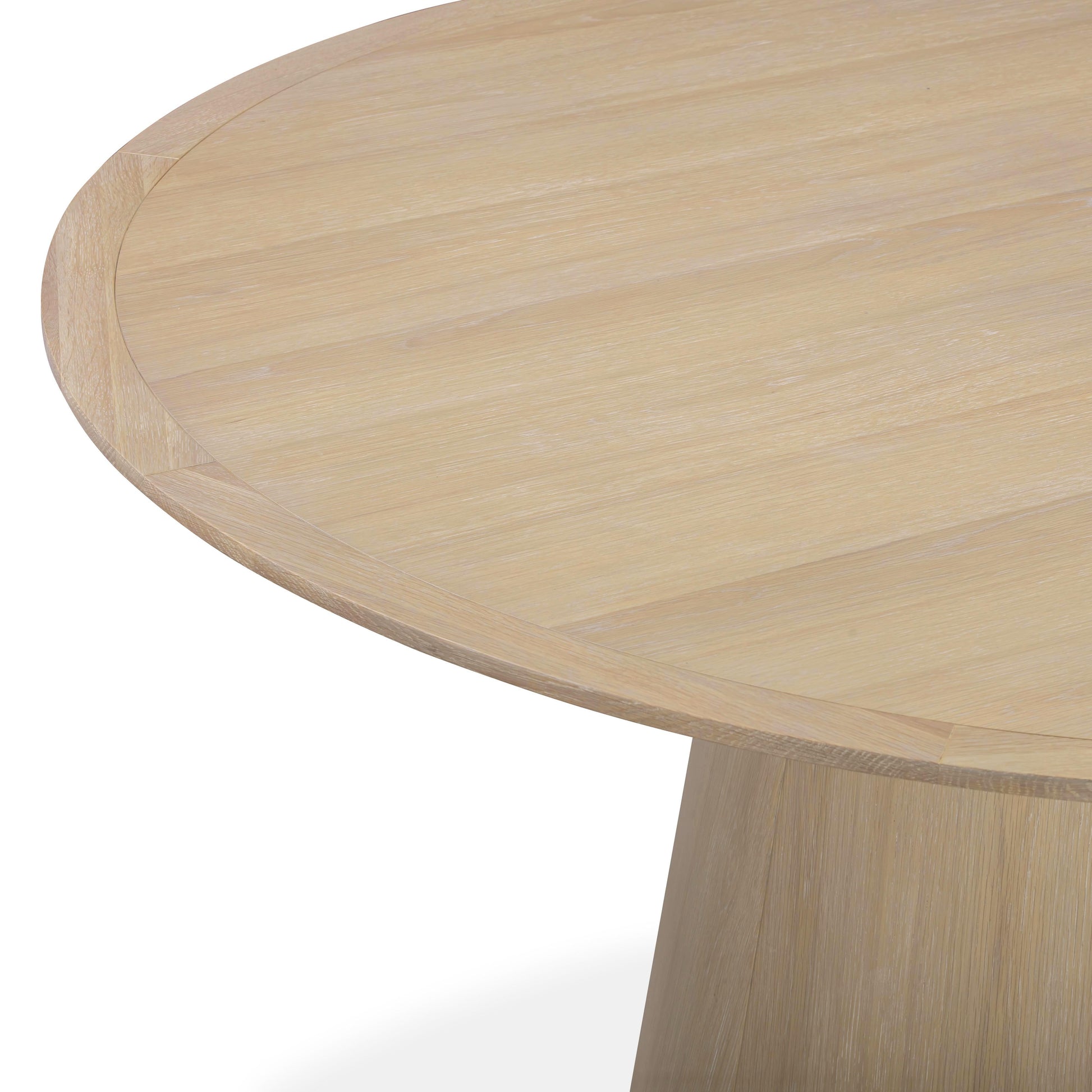 Sahara Round Oak Dining Table (41"-60") - Natural / 60" - Image 4
