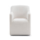 Helena Tall Textured Weave Performance Fabric Dining Chair - Off-White - Image 3