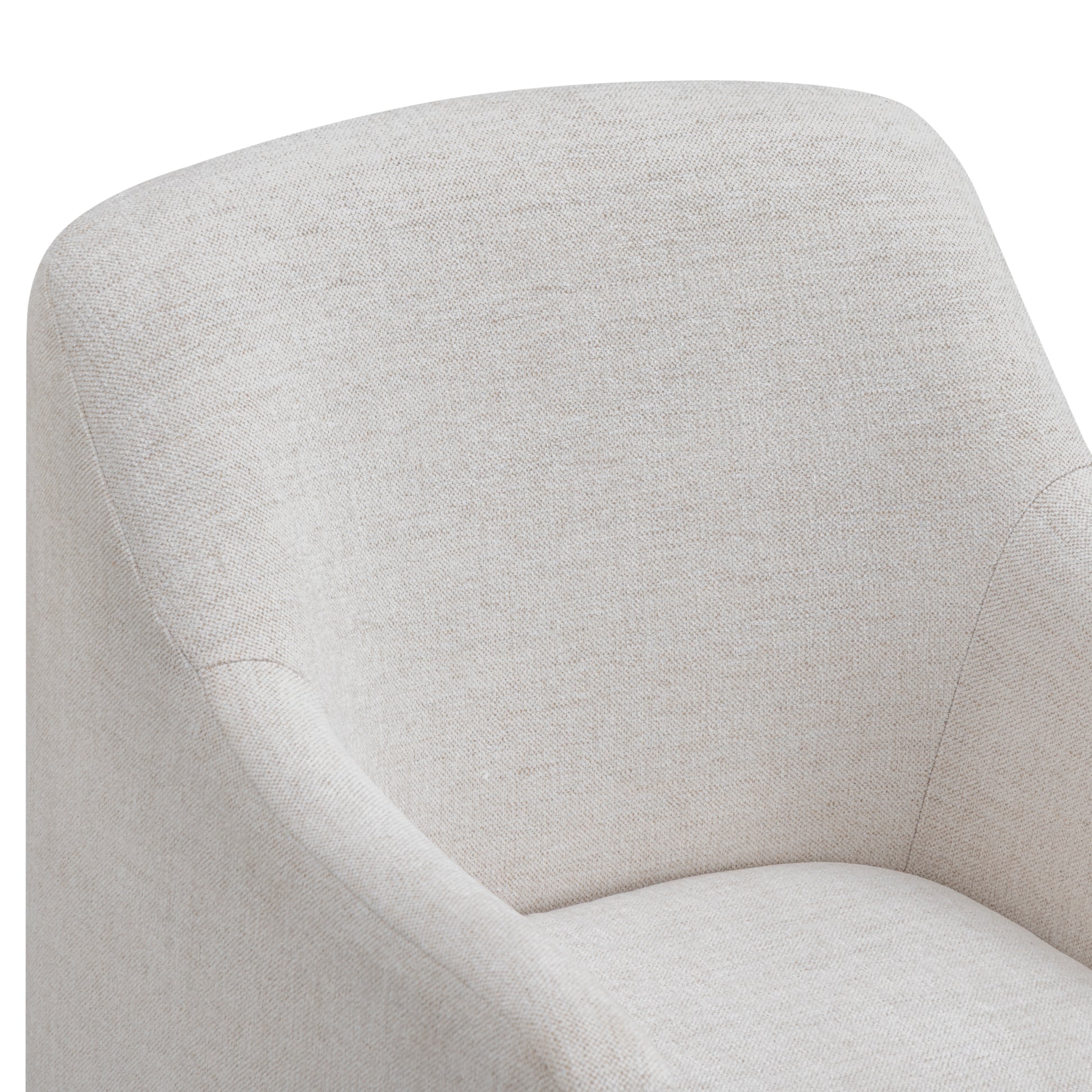Helena Tall Textured Weave Performance Fabric Dining Chair - Off-White - Image 4