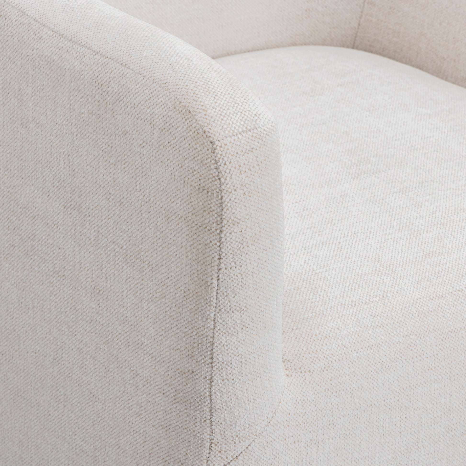 Helena Tall Textured Weave Performance Fabric Dining Chair - Off-White - Image 5
