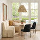 Sydney Performance Velvet Dining Chair - Set of 2 - Black - Image 2