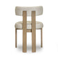 Odessa Performance Vegan Leather Dining Chair - Cream - Image 5