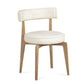 Nikita Performance Vegan Leather Dining Chair - Cream - Image 3