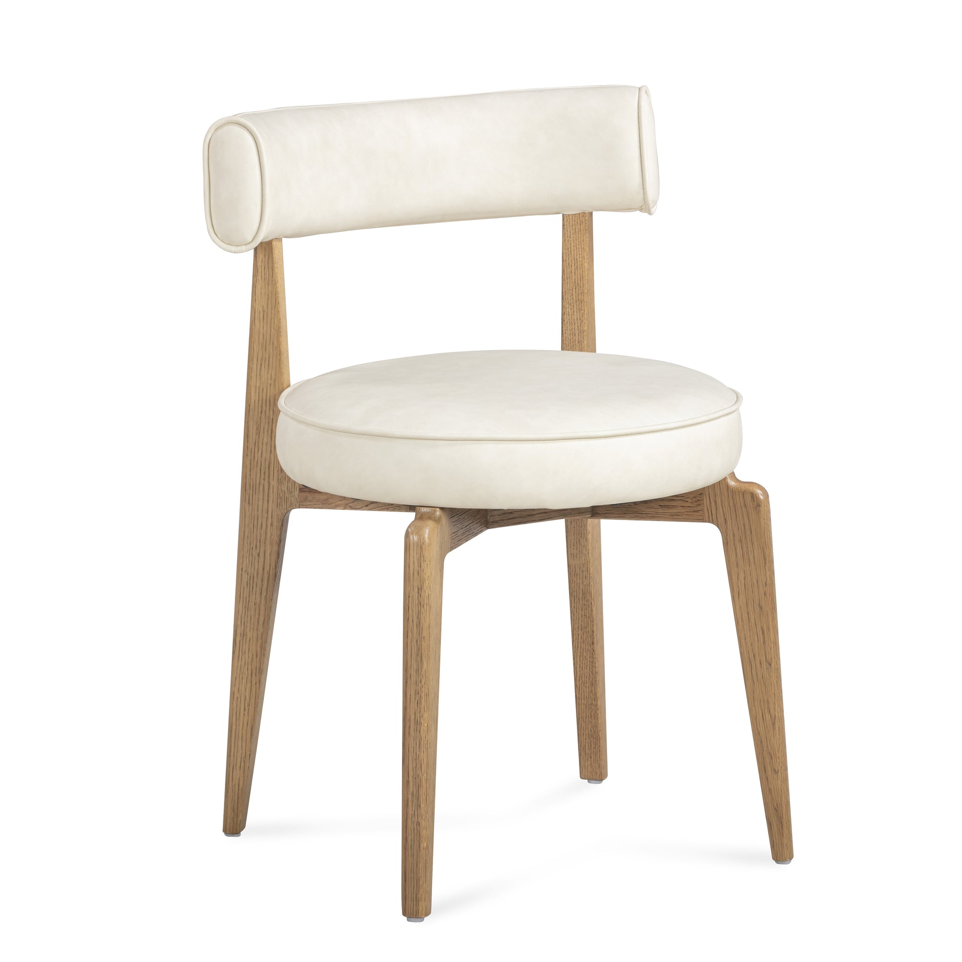 Nikita Performance Vegan Leather Dining Chair - Cream - Image 3