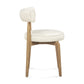 Nikita Performance Vegan Leather Dining Chair - Cream - Image 5