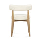 Nikita Performance Vegan Leather Dining Chair - Cream - Image 6