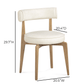 Nikita Performance Vegan Leather Dining Chair - Cream - Image 7