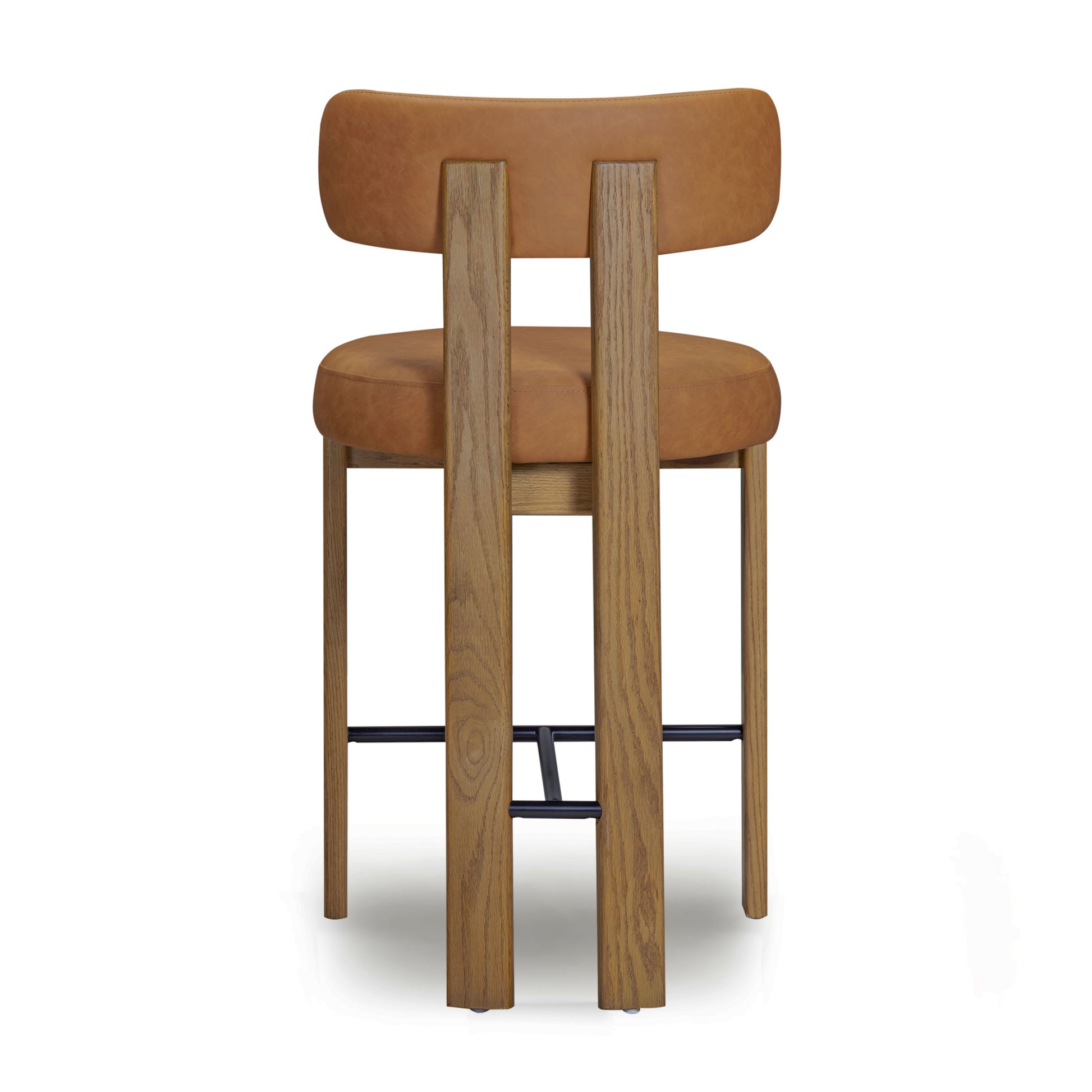 Odessa Performance Vegan Leather Counter Stool - Brown - Image 5
