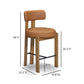 Odessa Performance Vegan Leather Counter Stool - Brown - Image 7