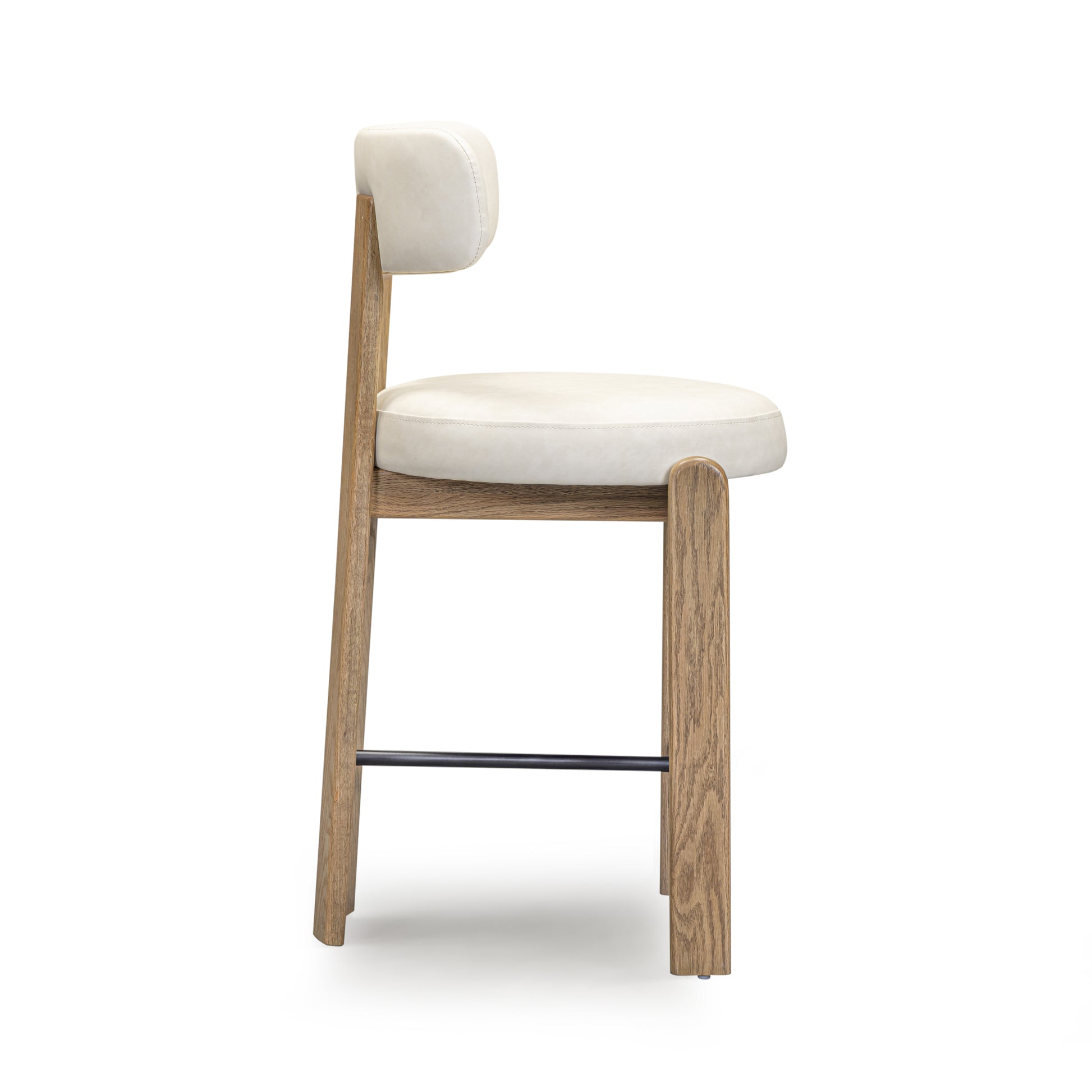 Odessa Performance Vegan Leather Counter Stool - Cream - Image 5