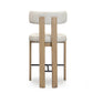 Odessa Performance Vegan Leather Counter Stool - Cream - Image 6
