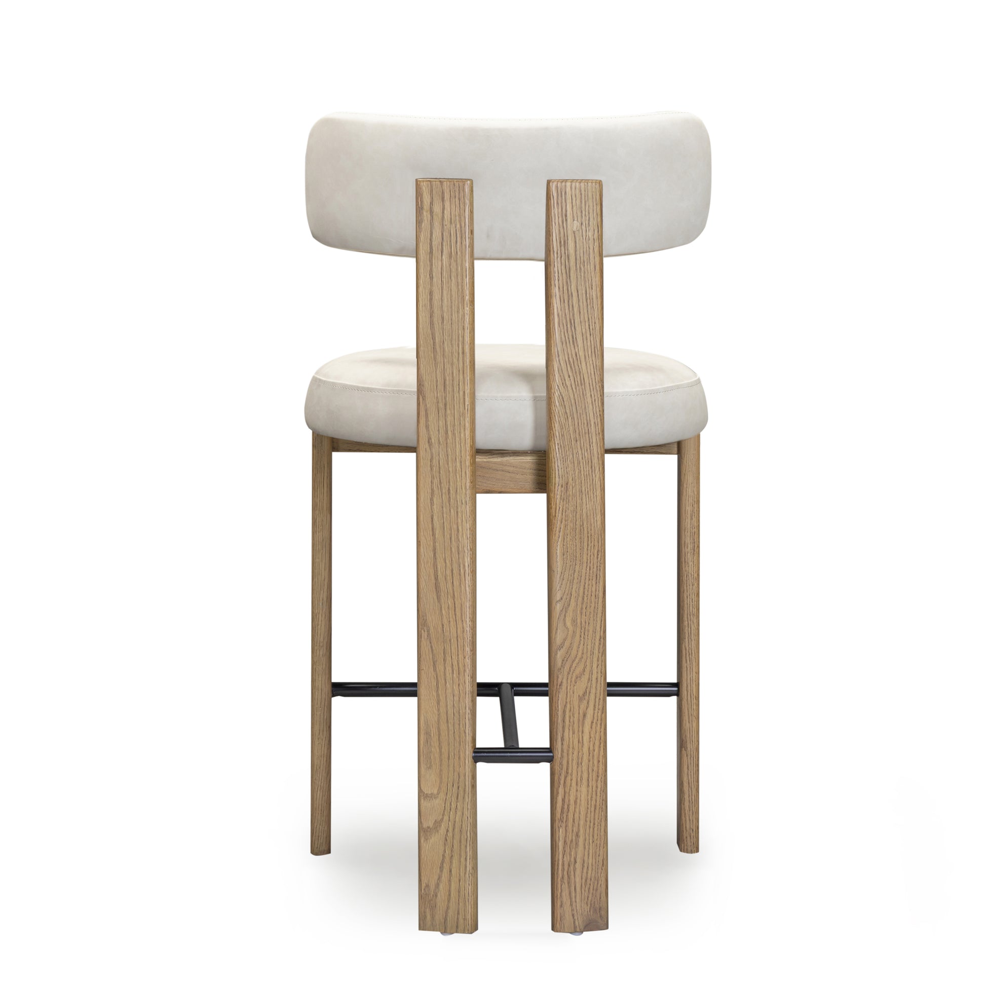 Odessa Performance Vegan Leather Counter Stool - Cream - Image 6