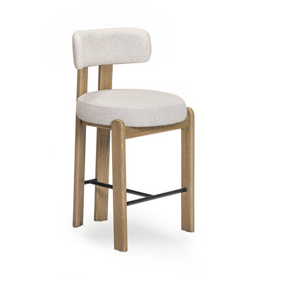 Odessa Cream Performance Fabric Counter Stool - Image 1