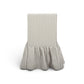 Gertrude Striped Performance Linen Skirted Dining Chair - Khaki - Image 5