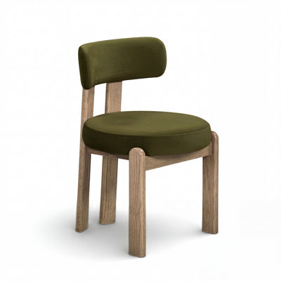 Odessa Green Performance Velvet Dining Chair - Image 1