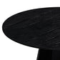Brocha 48'' Ash Wood Round Dining Table - Black - Image 4