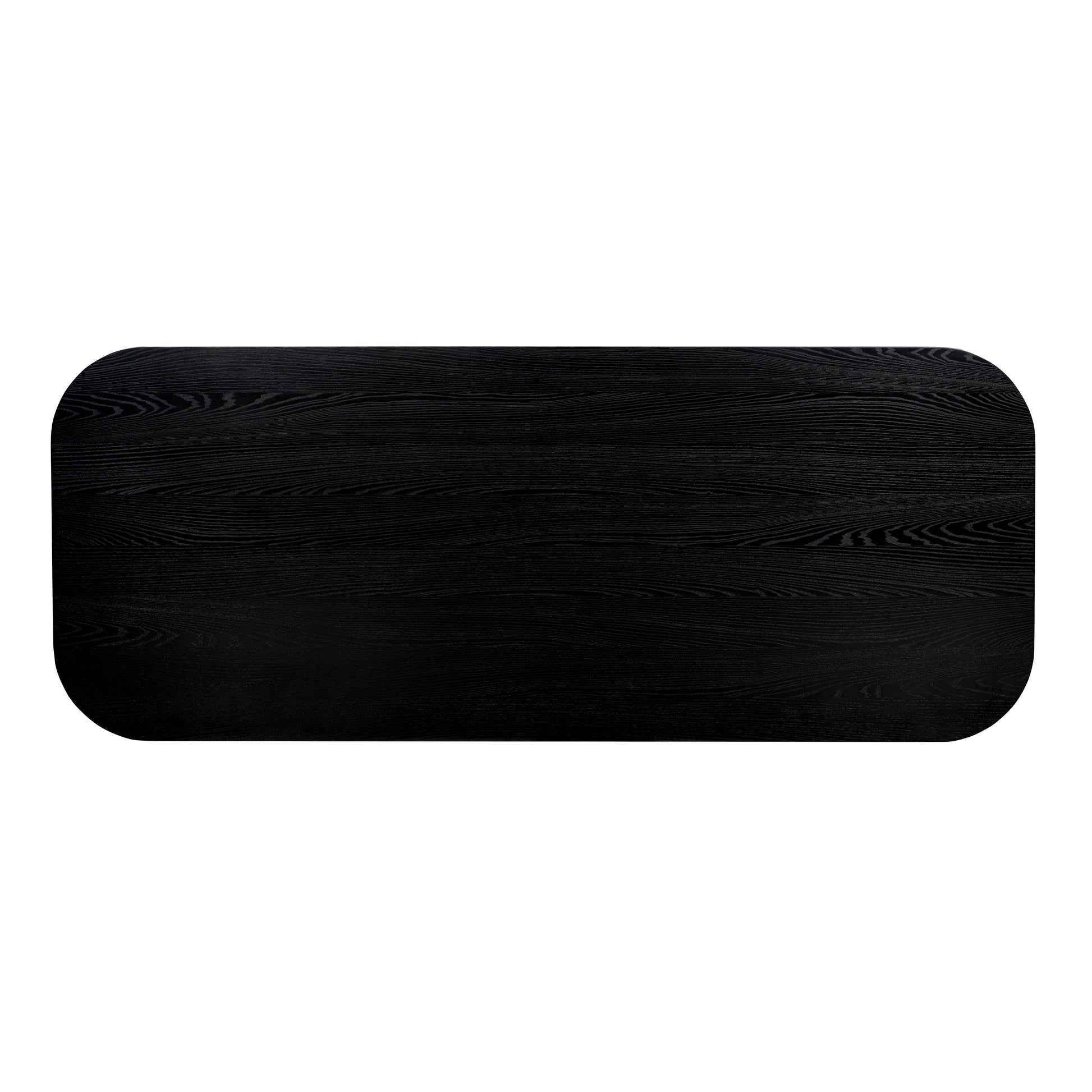 Brocha 106" Ash Wood Rectangular Dining Table - Black - Image 5