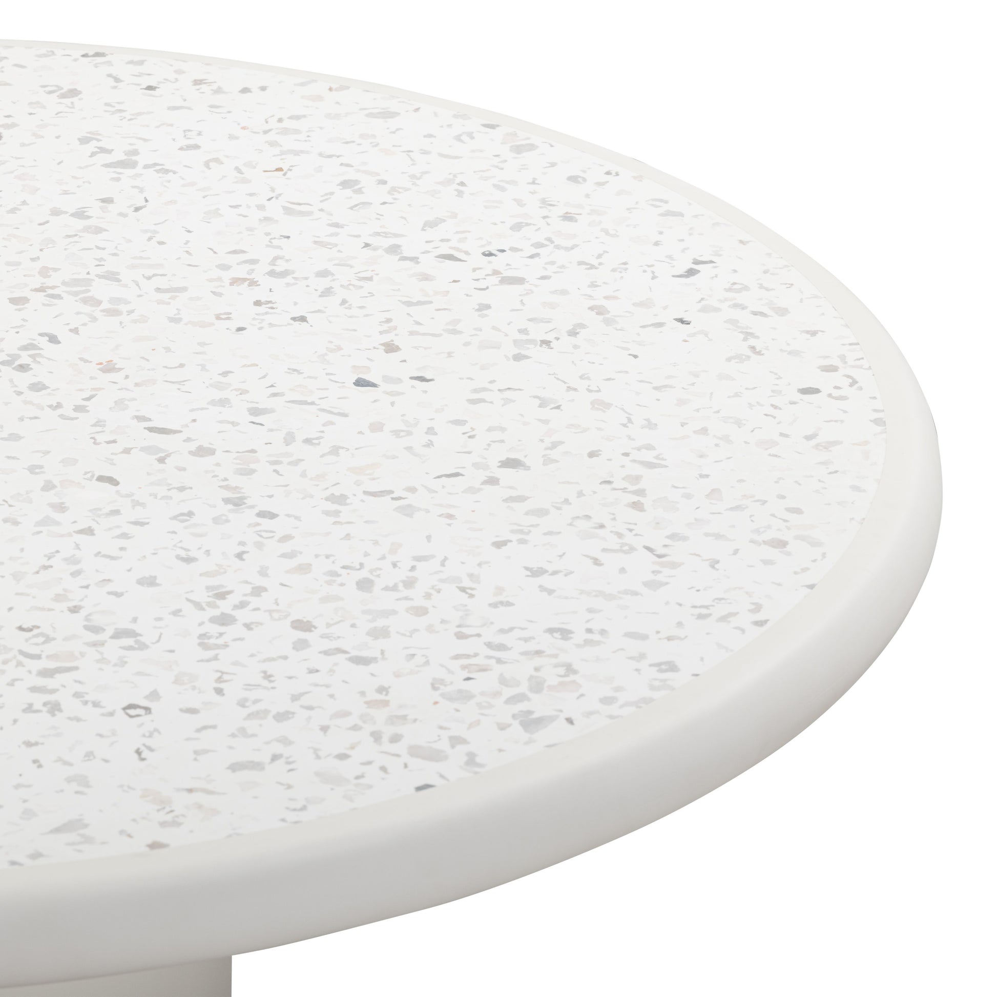 Billy 54" Concrete Terrazzo Indoor/Outdoor Dining Table - Image 4