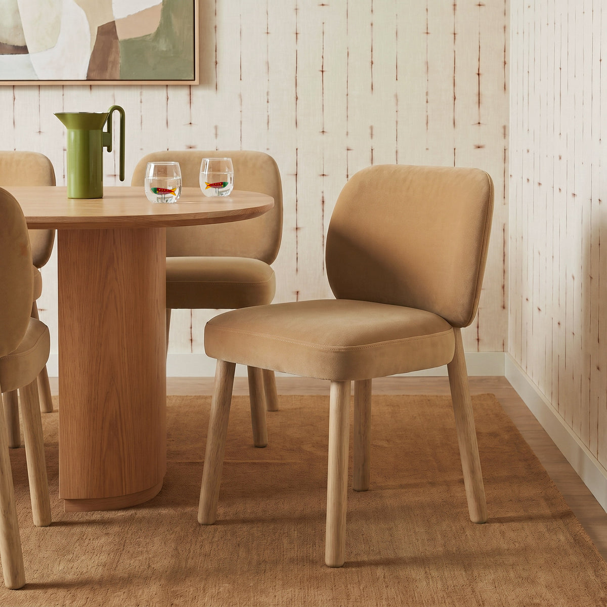 Foxy Performance Fabric Dining Chair - Camel - Image 2