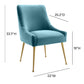 Beatrix Performance Velvet Dining Chair - Sea Blue - Image 6